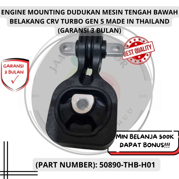 ENGINE MOUNTING DUDUKAN MESIN TENGAH BAWAH BELAKANG CRV TURBO GEN 5 MADE IN THAILAND 50890-THB-H01 (
