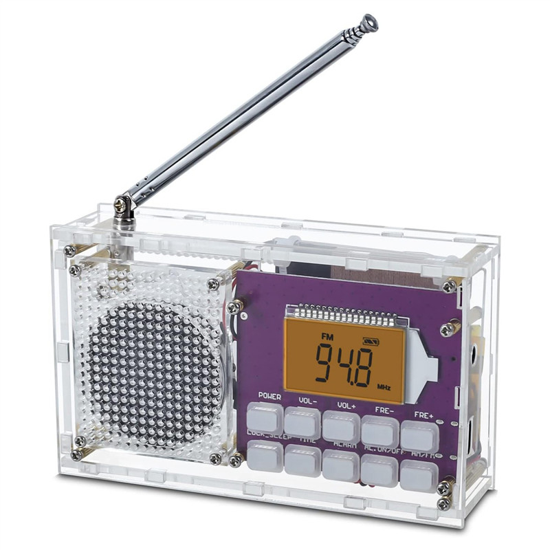 DIY Digital Radio Kit with Clock FM 87-108MHZ Digital Radio