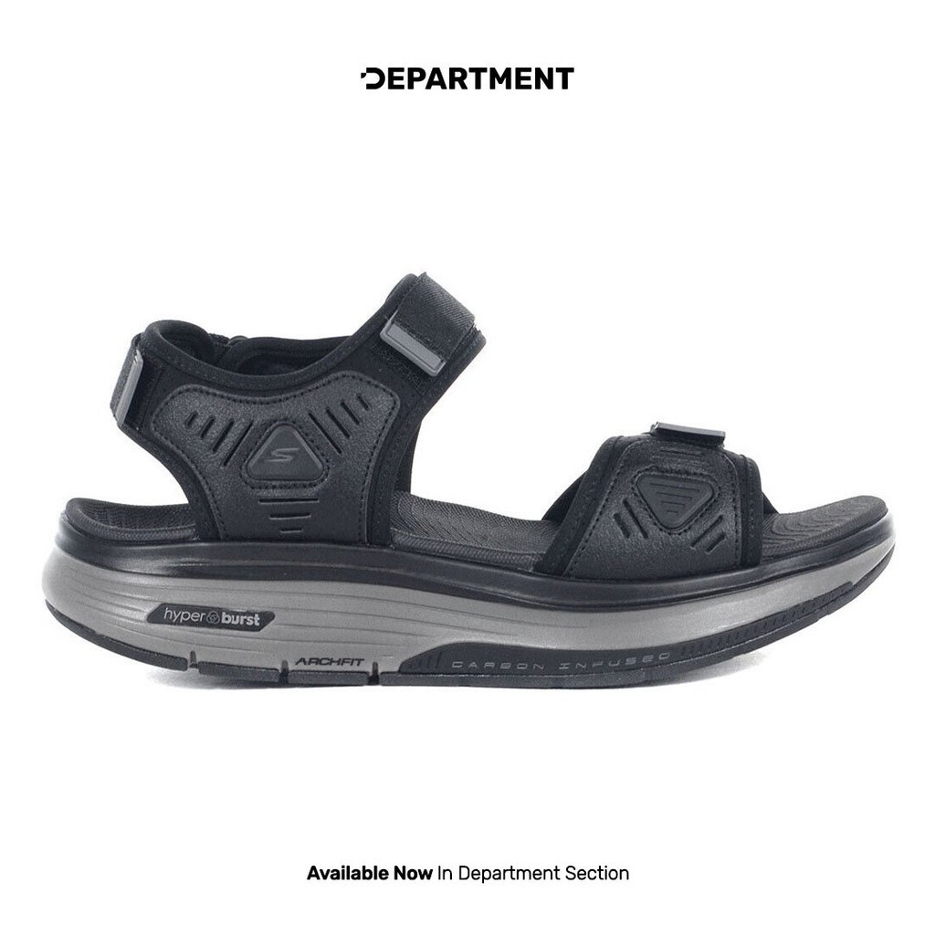 SKECHERS Sepatu Sandal Pria GO WALK WORKOUT WALKER SANDAL 229178BKCC ORI