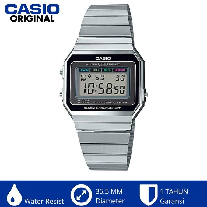Casio Original A700W-1Adf A700 A-700W Jam Tangan Digital Retro Vintage