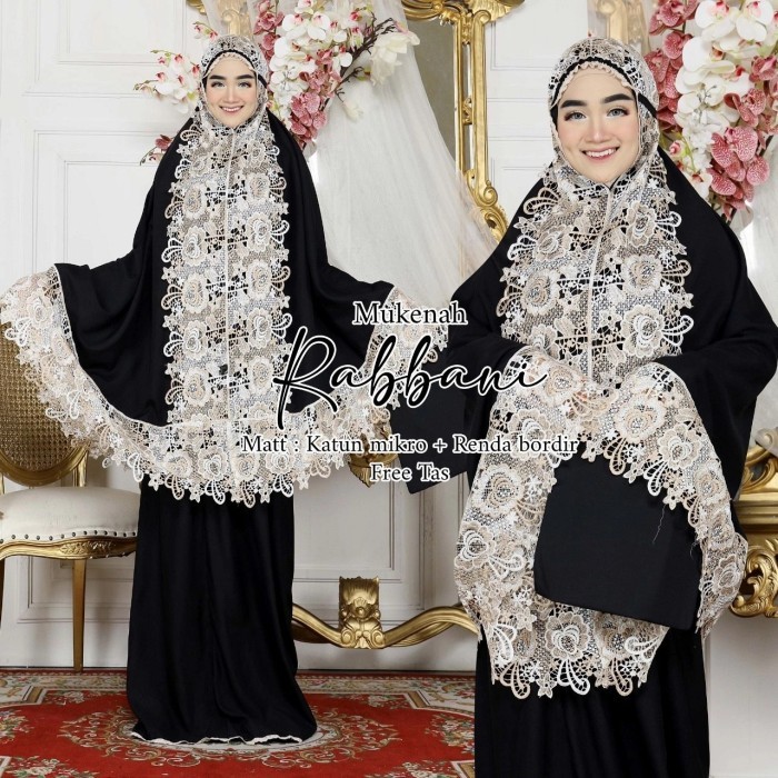 Mukena Dewasa Katun Jumbo Adem Original Mukenah Renda Mewah Rabbani #Gratisongkir #Sale #Discount