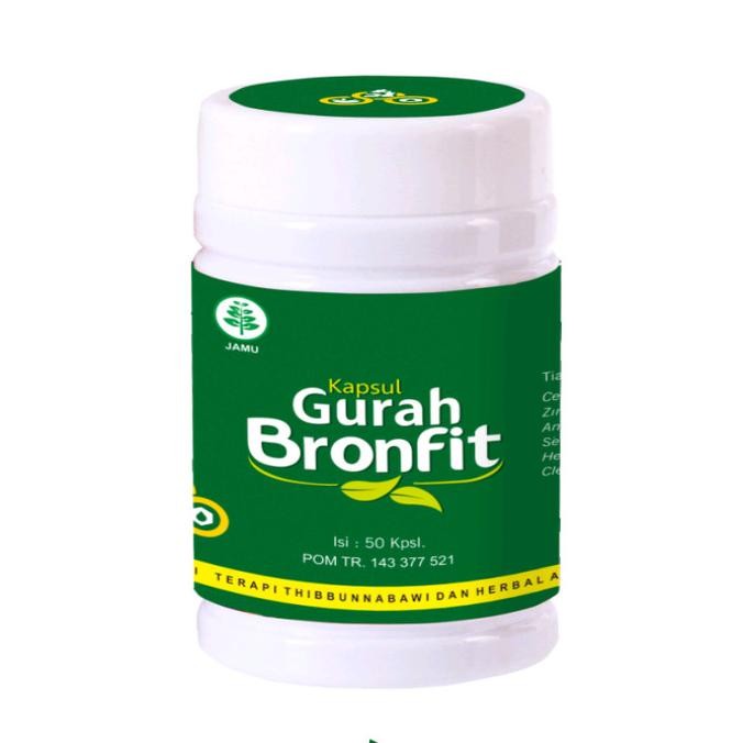 Kapsul Gurah Naturafit 50 Kapsul Obat Herbal Pernafasan Flu Batuk
