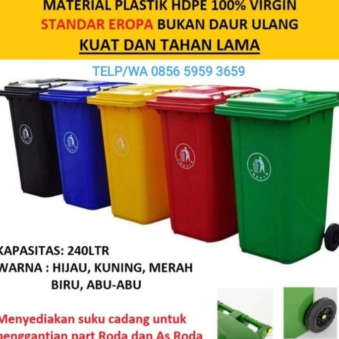 Tempat Sampah Besar-Tong Sampah Besar-Bak Sampah Besar Uk 240 Liter