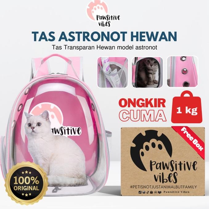 Tas Astronot Xtra Jaring |Tas Astronot Kucing Anjing | Pet Cargo Murah