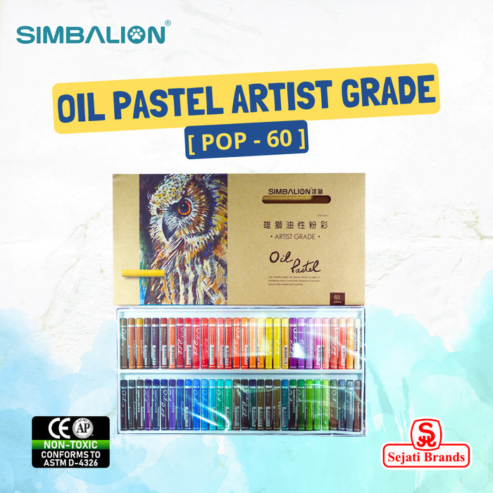 

TERBARU! Simbalion Artist Grade Oil Pastel 60 Color (POP-60)
