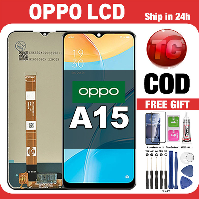 Original Lcd OPPO A15 fullset ori asli Layar hp touchscreen Sentuh Versi Tinggi COD