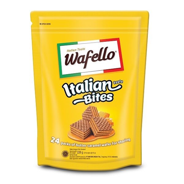 

WAFELLO WAFER ITALIA CARAMEL POUCH 228 GR