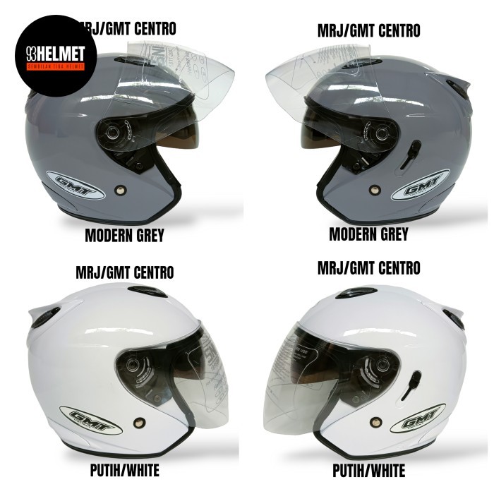 Helm Gmt Mrj Centro Double Visor Original Free Packing