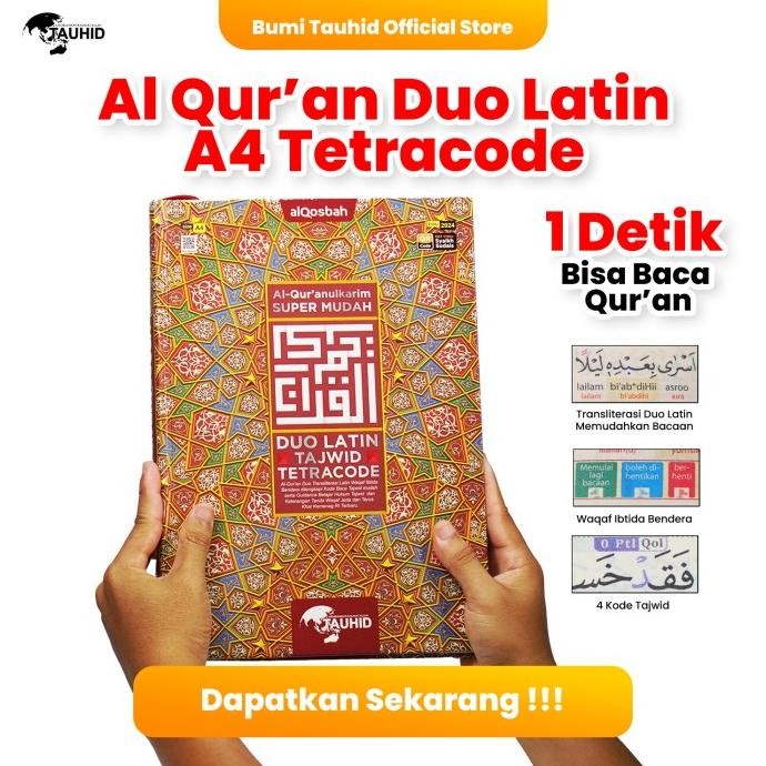 Mushaf Alquran Almadrasah Duo Latin Terjemahan Perkata Tajwid Warna A4