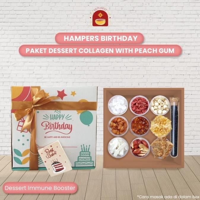 

Hampers Gift Birthday Kado Hadiah Ulang Tahun Paket Peach Gum Collagen
