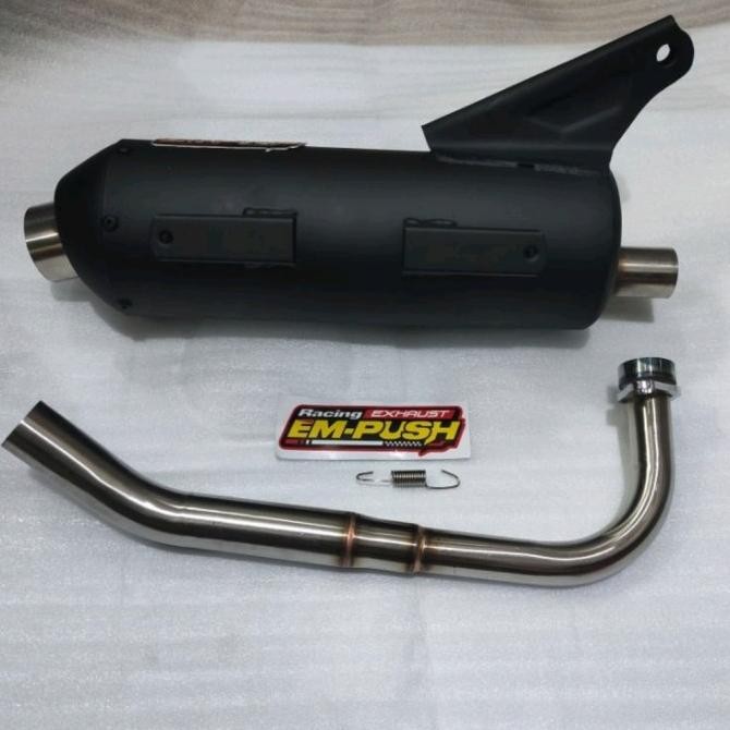 KNALPOT STANDAR RACING MIO SPORTY EMPUSH EXHAUST SUARA ADEM NGEBAS