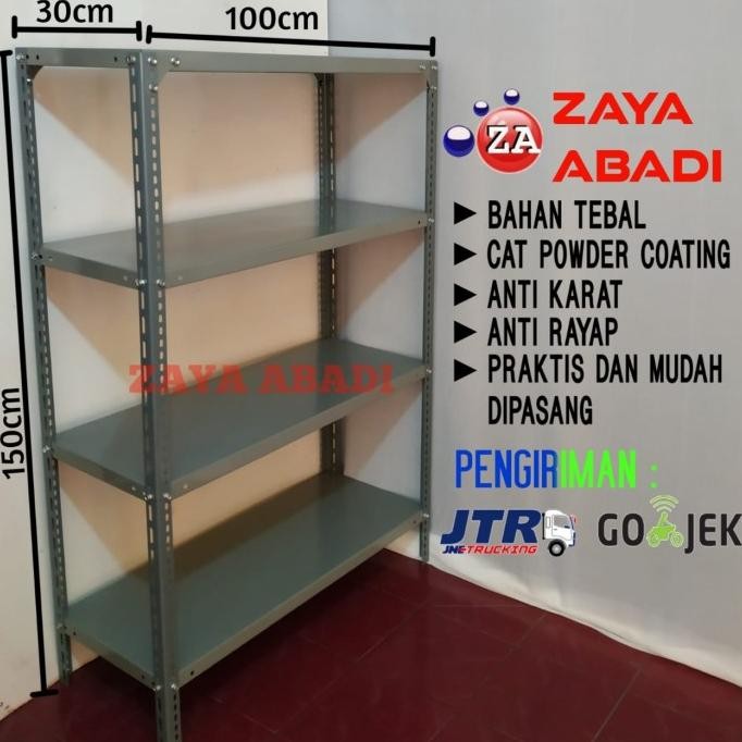 Rak Besi Siku Lubang 4 Susun