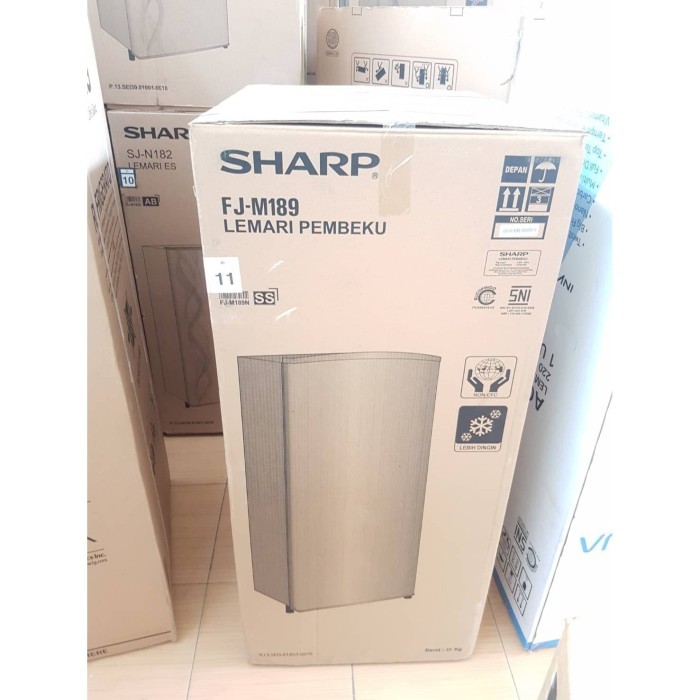 Sharp Home Freezer / Lemari Pembeku 6 Rak Fjm-189 (Frizer Es Batu Asi)