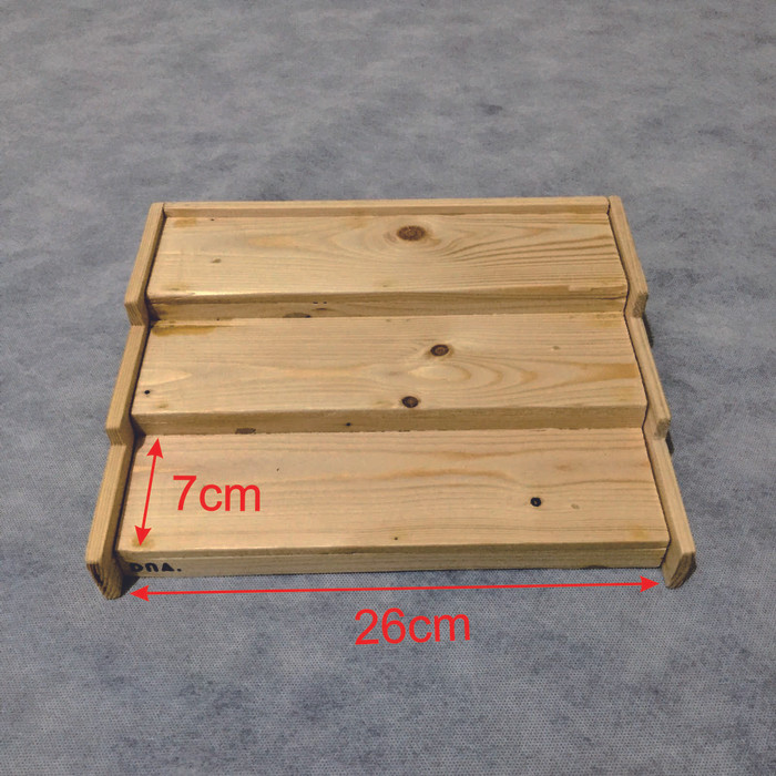 Rak Tempat Bumbu Slorok Kayu Tangga 3 Tingkat