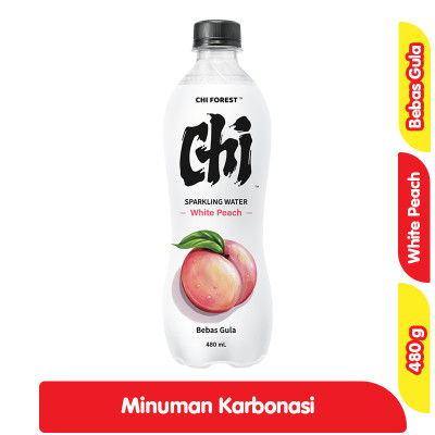 

Chi Forest Sparkling Water Peach Botol 480 ml