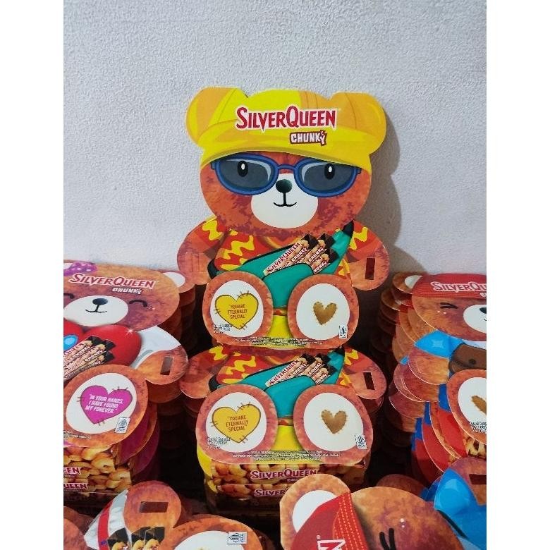 

CR - SilverQueen Edisi Valentine Teddy Bear Isi 3 Mini Chunky Bar TERLARIS