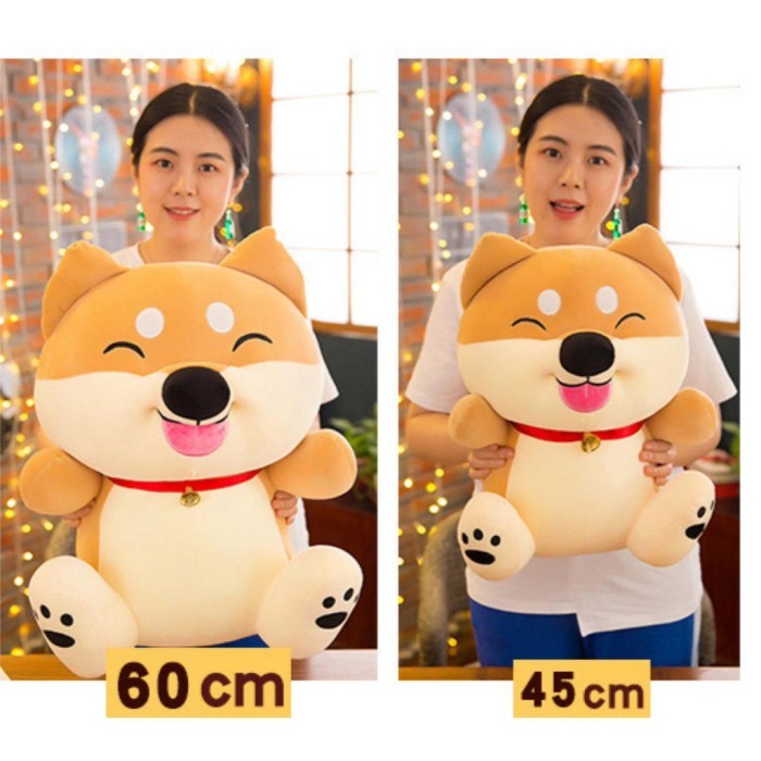 Boneka Shiba Inu 50cm Guling Shiba Anjing Boneka Anjing Shiba Inu FAS - Boneka 45cm