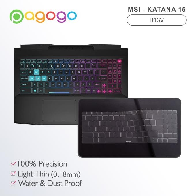 Produk Baru!! Skin Keyboard Protector Msi Katana 15 B13V B13VEK B13VFK B13VGK Bening