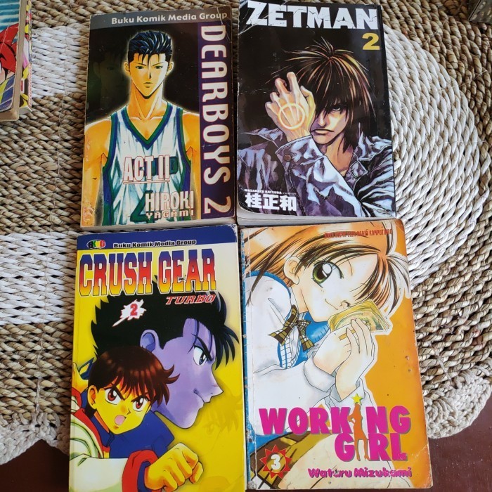KOMIK DEAR BOYS - ZETMAN - CRUSH GEAR - WORKING GIRL sepaket  Original Preloved