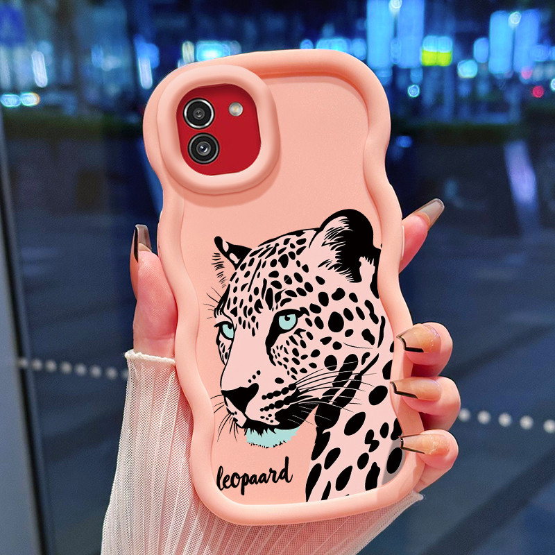 Casing Hp Untuk Samsung A03 Case Casing Kesing HP macan tutul Softcase Macaron baru sampul pelindung