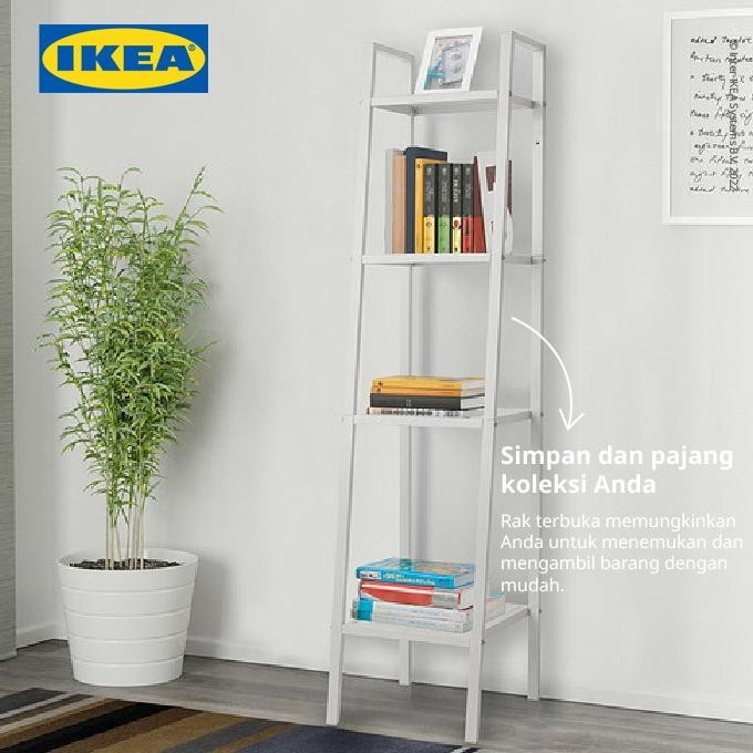 Ikea Lerberg Rak Serbaguna Minimalis Bahan Baja 35X148 Cm