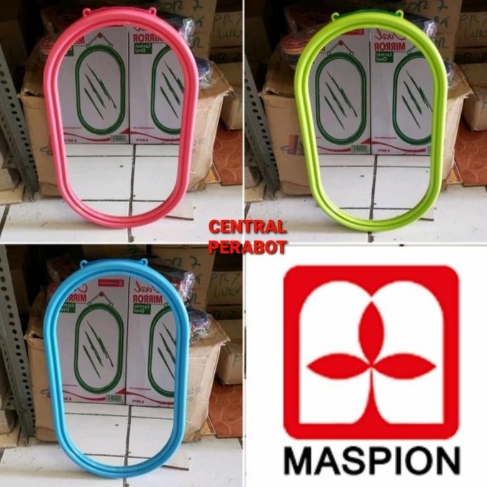Kaca Cermin Dinding Gantung Maspion/Kaca Rias Cermin Oval Besar