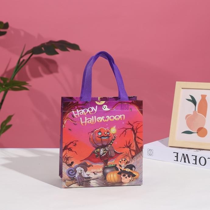 

CR - Paperbag Halloween Kantong Souvenir PVC Tahan Air Packing Tas Sovenir Pesta Halloween Hiasan Party Paper Goodie Bag Murah Grosir TERLARIS