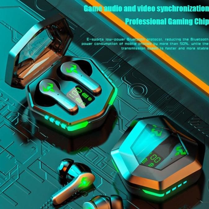 Original Mocho N35 Tws 5.2 Bluetooth Earphone Gaming Latensi Rendah Headset