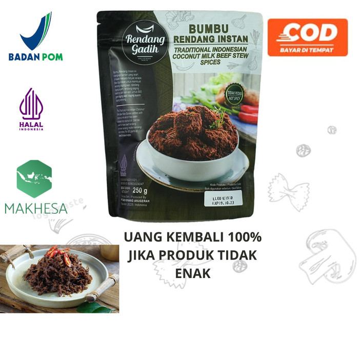 

STOK TERBATAS Bumbu rendang instan gadih siap saji