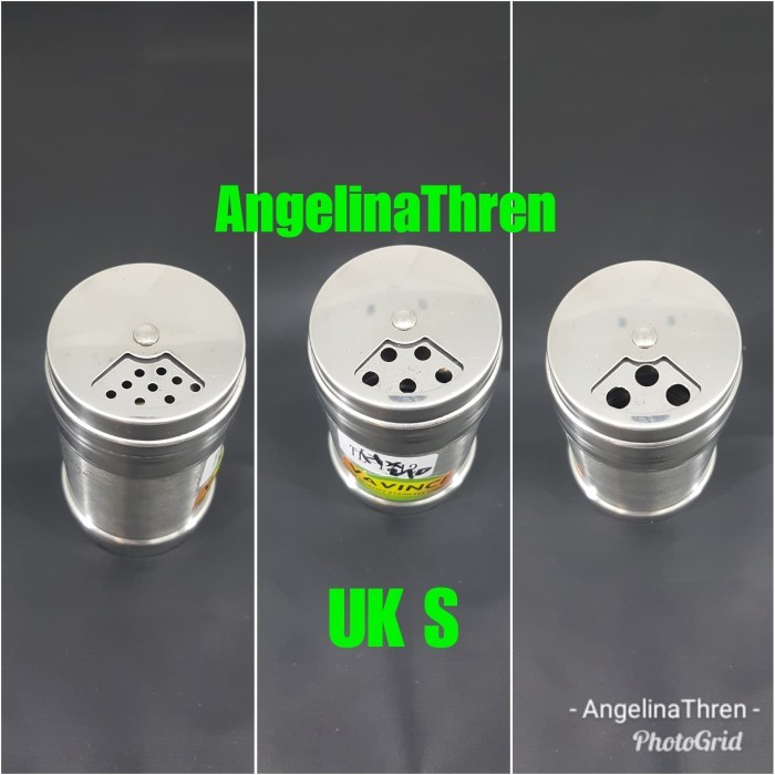 

TERBATAS Botol Bumbu 3 Lubang Stainless steel UK S - tempat bumbu Stainless