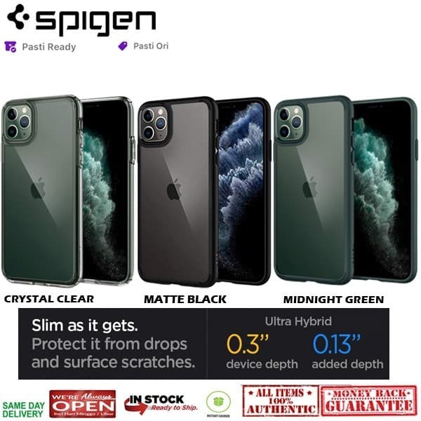 Cuci Gudang Iphone 11 / 11 Pro / 11 Pro Max Case Original Spigen Ultra Hybrid