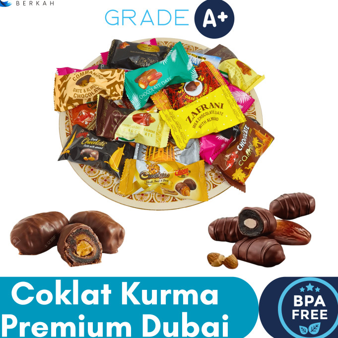 

OLEH OLEH HAJI DAN UMROH COKLAT ALMOND 1KG I COKELAT KURMA PREMIUM FROM DUBAI ARAB I COKELAT MIX