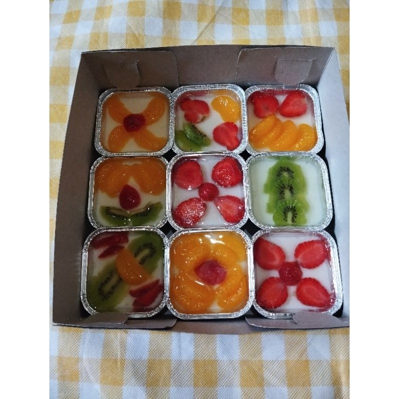 

puding susu buah isi 9 cup