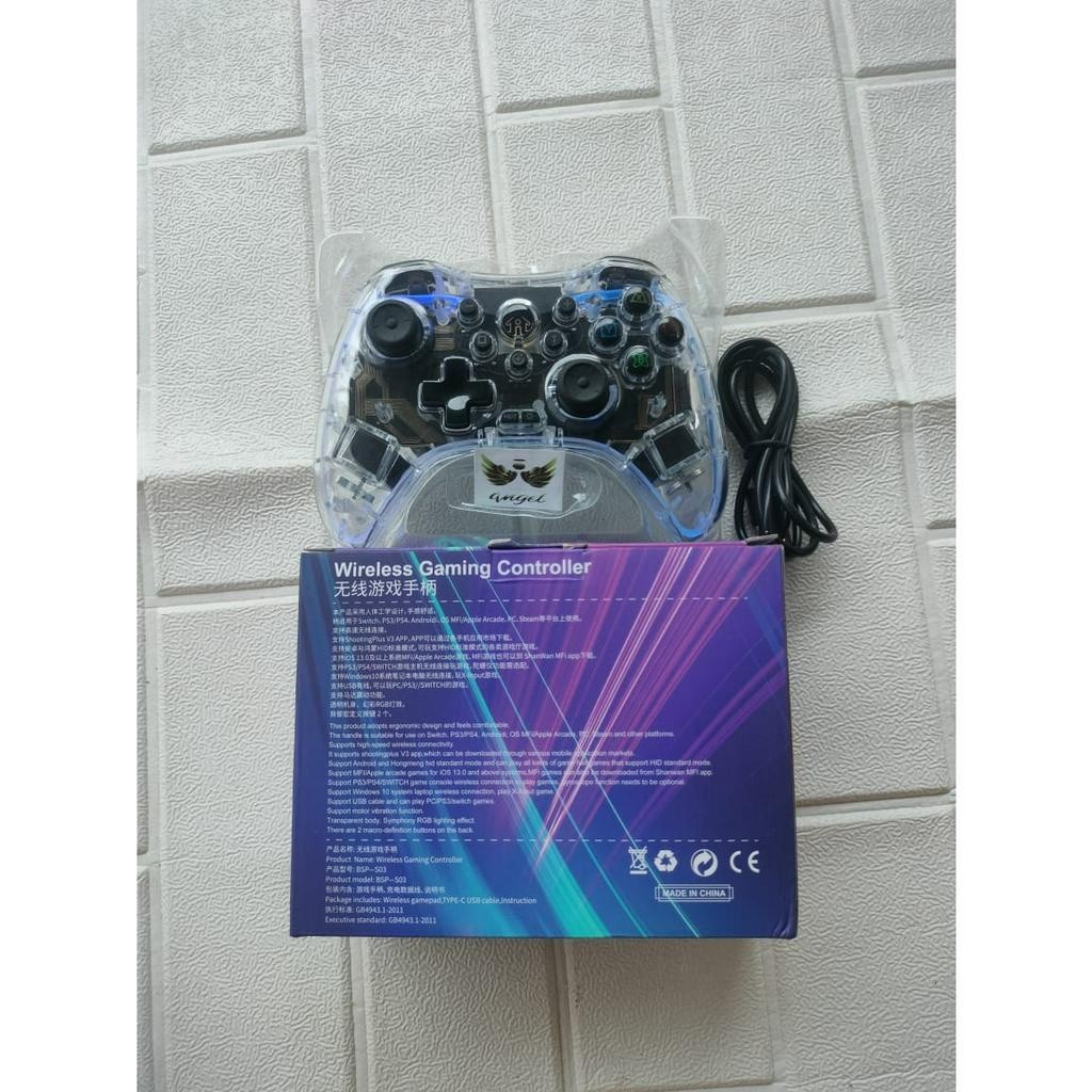 Stick Wireless Controller RGB PS3 PS4 Nitendo Switch Android PC