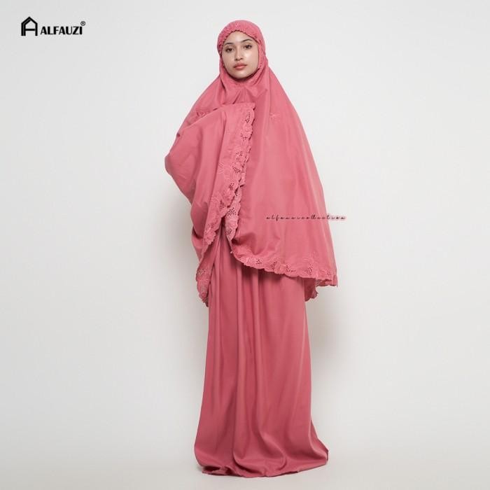 ALFAUZI - Mukena Katun Rosela I Mukena Bordir Padang Manual / Mukena lembut premium