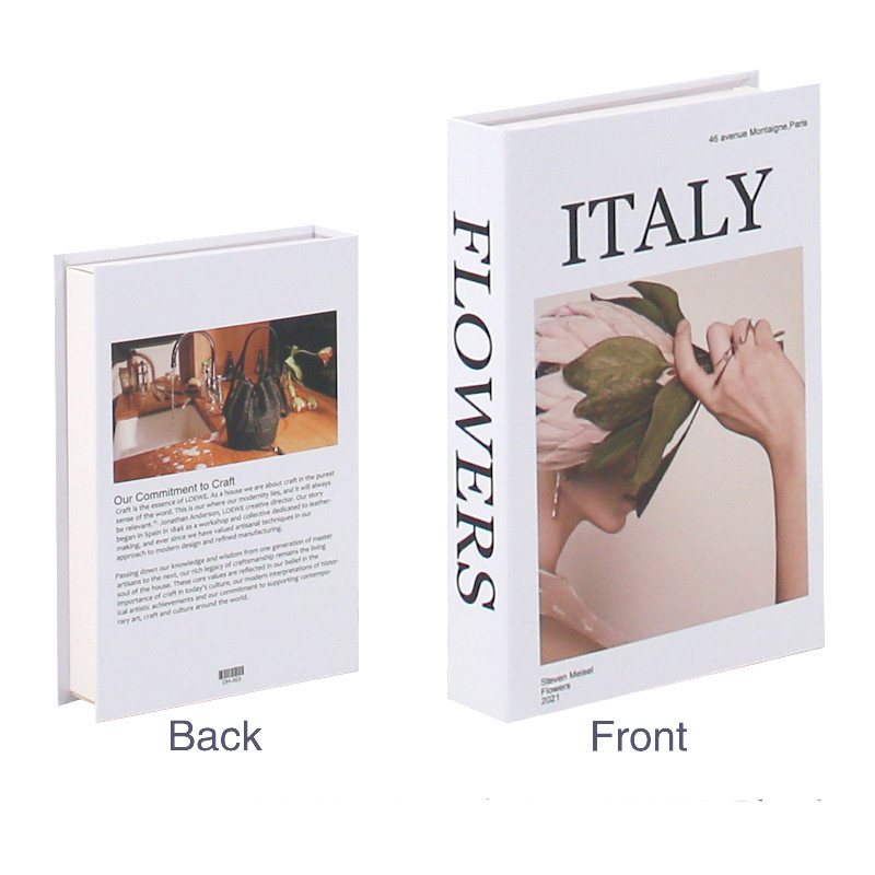 

VILEAD Buku Palsu Pajangan Penyimpanan Barang Dummy Book Organizer Italy-IR-605