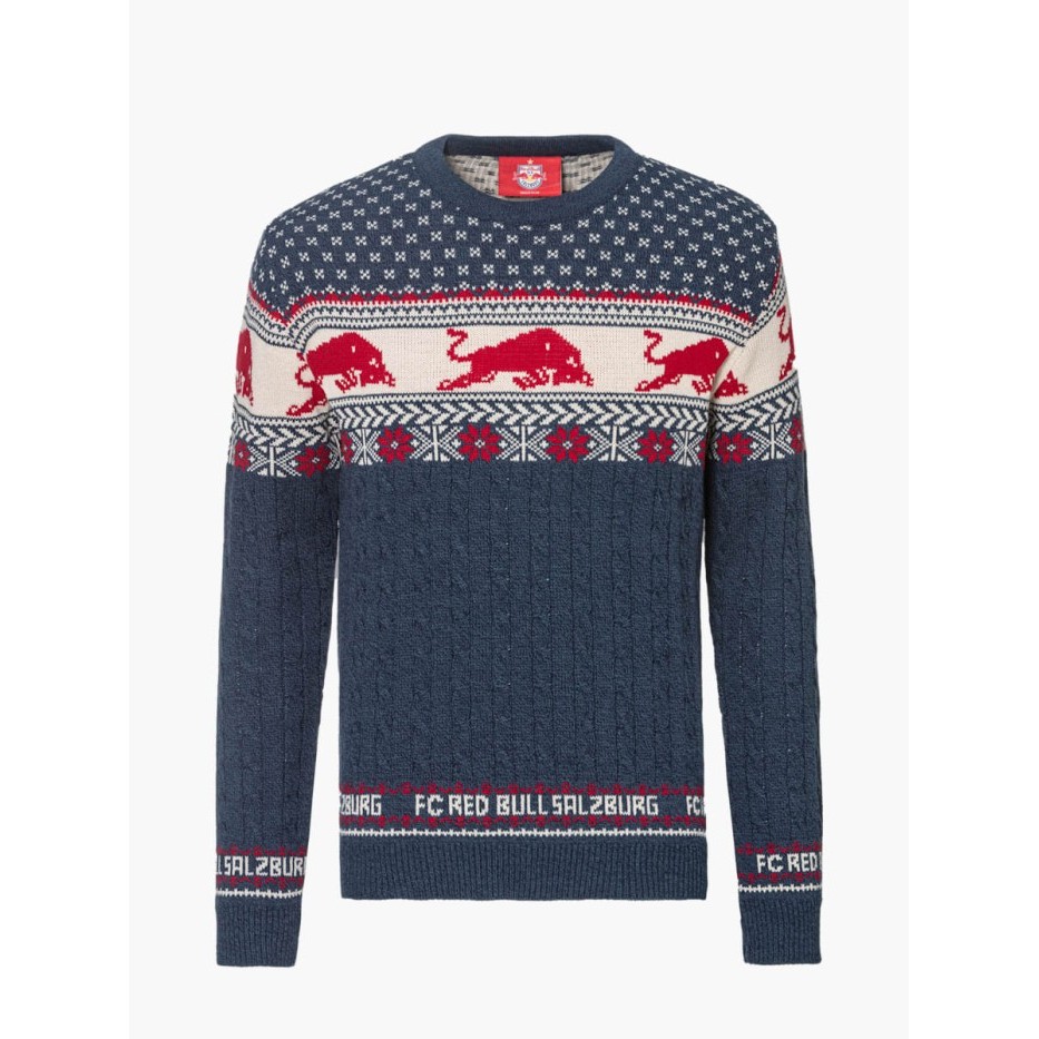 FC Red Bull Salzburg 2024 Limited Edition Winter Sweater. Sweater Unisex Pria Wanita