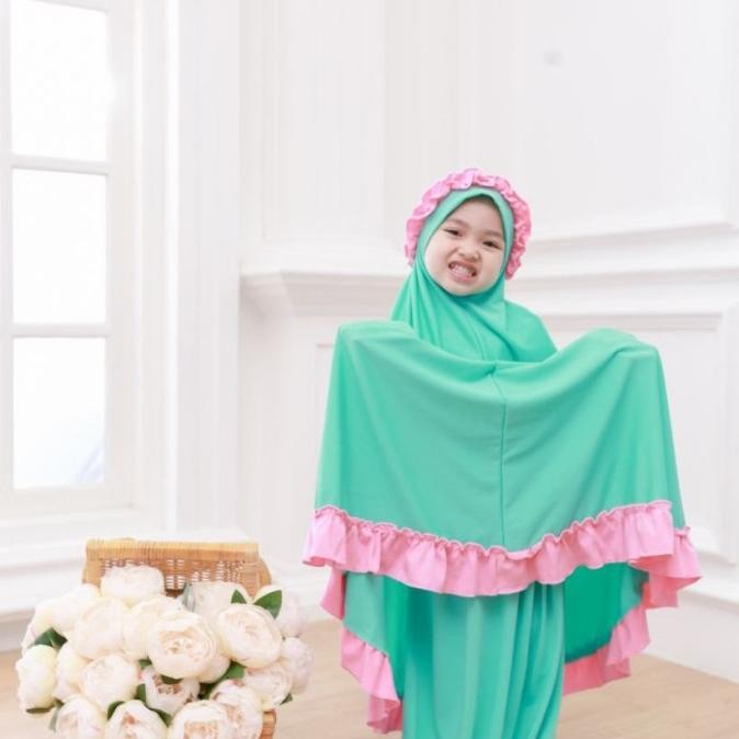 Mukena anak polos balita mukenah spandek adem murah TT
