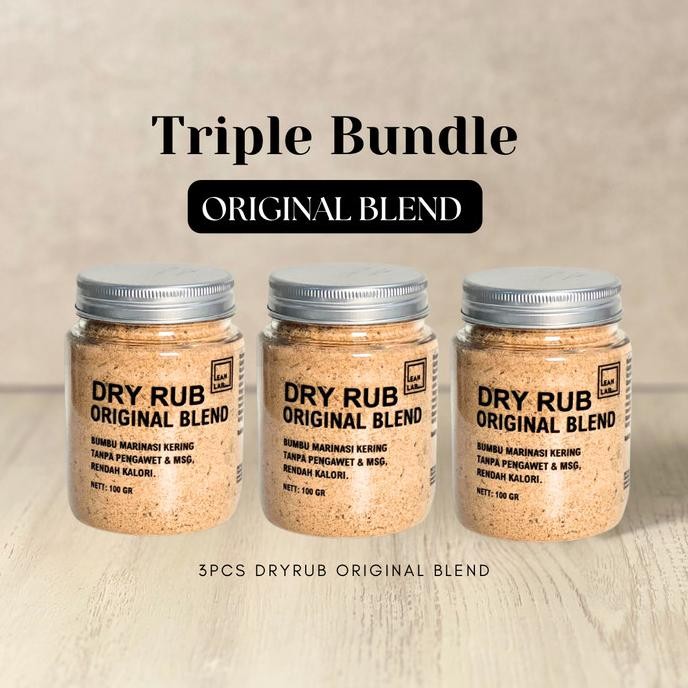 

Bumbu Masak Dry Rub Triple Bundle Leanlab 100g x3 (Original/Cajun/Teriyaki) - Cocok untuk Daging Ayam, Sapi, Ikan, dan Tempe - Bawang, Masakan H24S