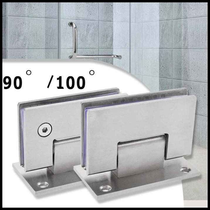 90/180 Derajat  Engsel Pintu Lemari Kaca Stainless Engsel Pintu Kaca Tempered Untuk Kamar Mandi
