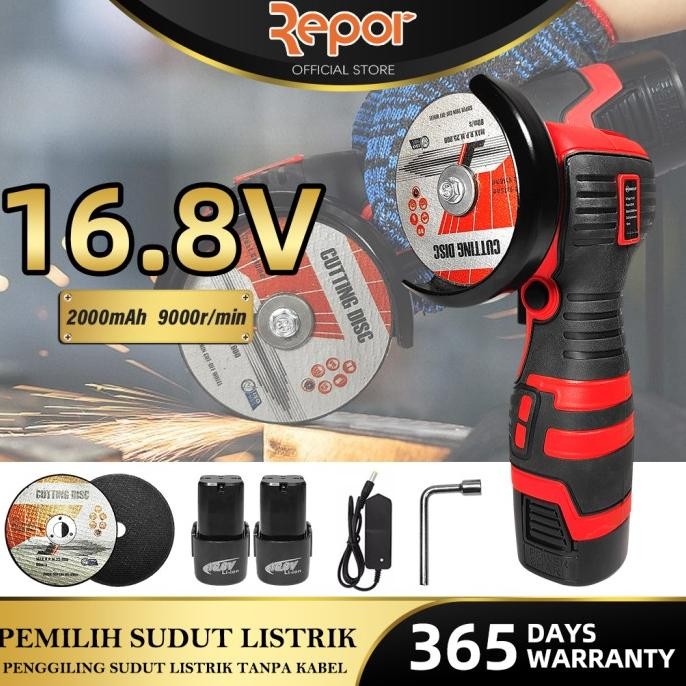 Brushless Angle Grinder Cordless Mesin Gerinda Tangan
