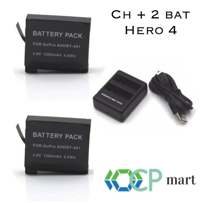 Charger Baterai Smatree Gopro Hero 4