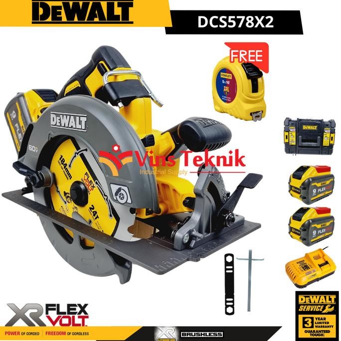 DEWALT DCS578X2 brushless Circular Saw Cordless 60V DCS578 HEAVY DUTY
