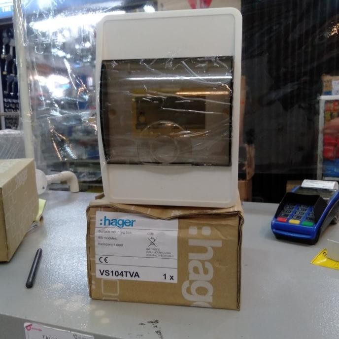 terbaru box mcb 4 group outbow hager