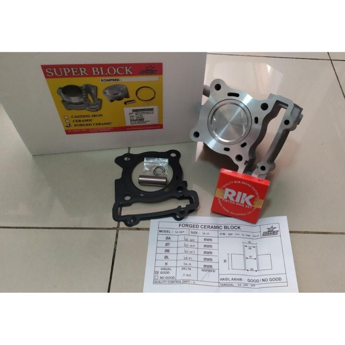 Promo Blok Bore Up Nmax Aerox R15 Vixion 63 Mm Brt Ceramic