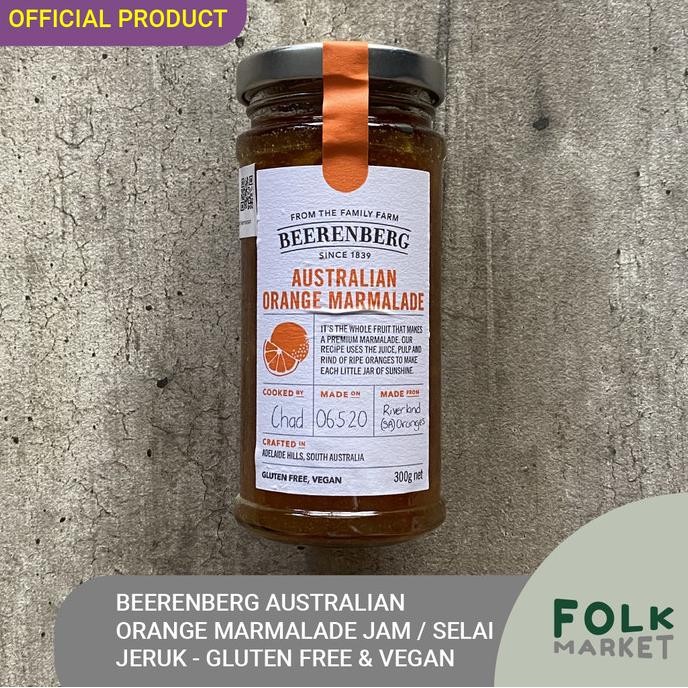

SALE! BEERENBERG AUSTRALIAN ORANGE MARMALADE JAM / SELAI JERUK - GLUTEN FREE