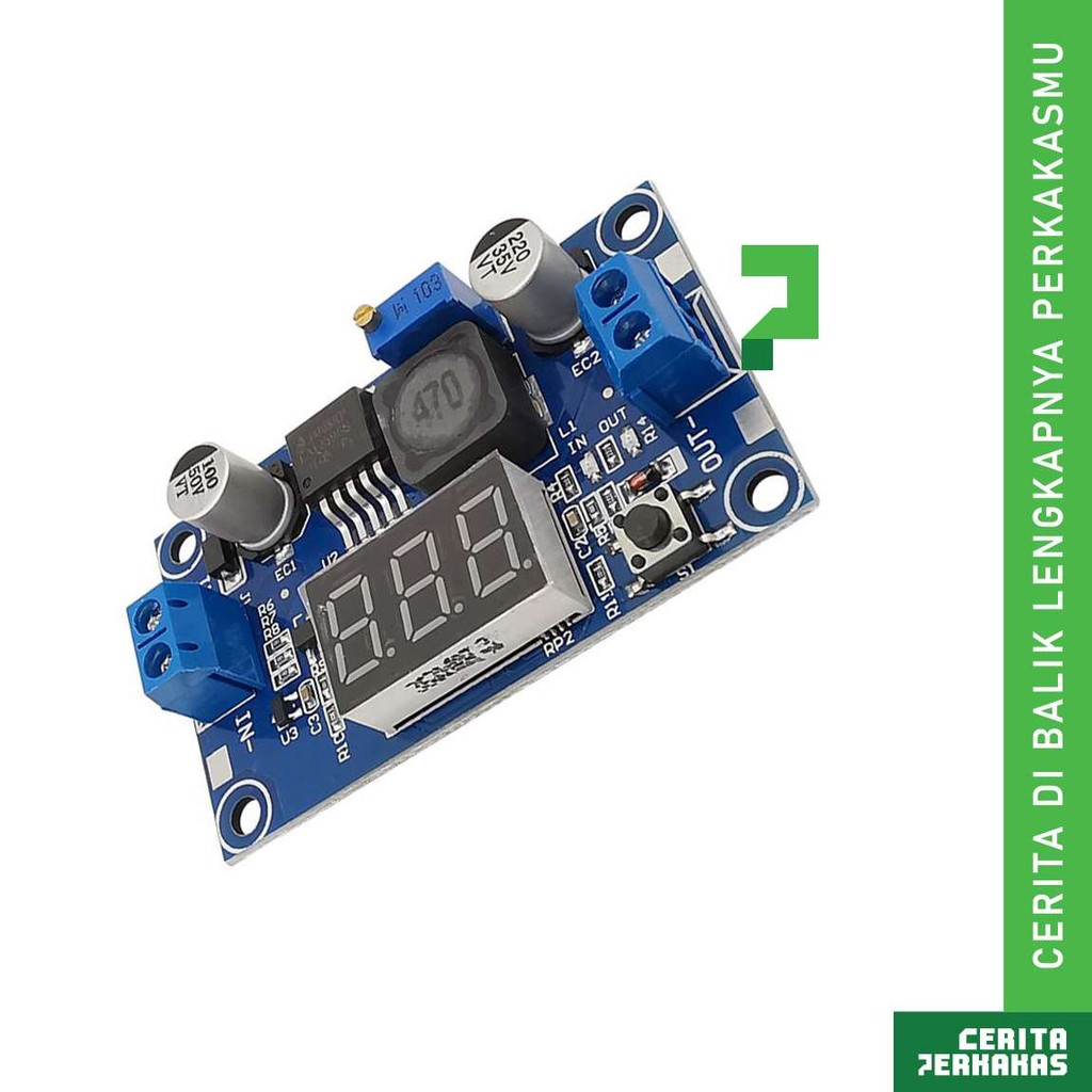 Down Step DC-DC LED LM2596 CP / Voltmeter LM2596S 2.5-40V ke 1.25-37V