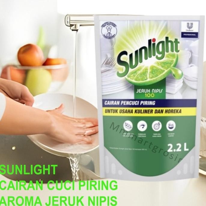 

SALE! SUNLIGHT / CAIRAN PENCUCI PIRING / SABUN CUCI AROMA JERUK NIPIS / 2LTR