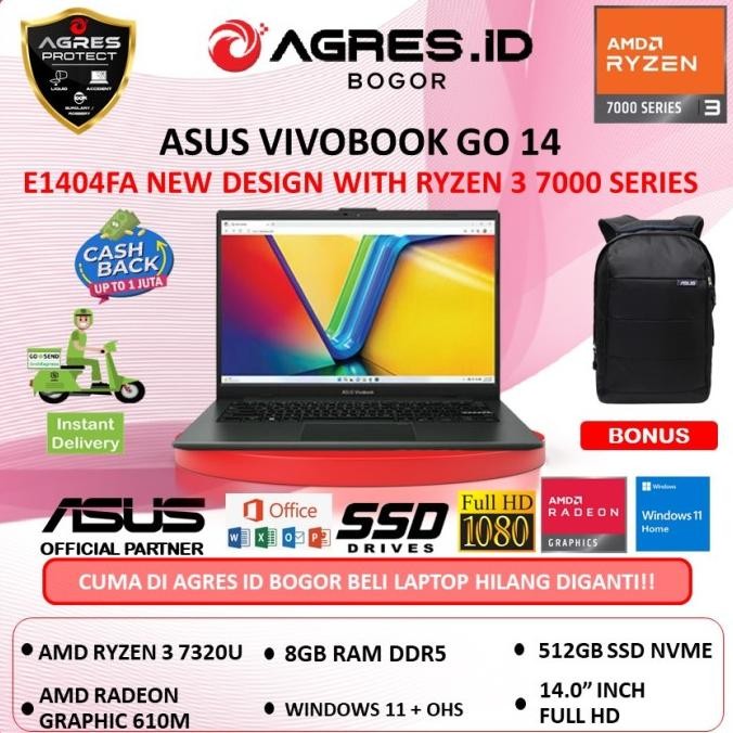 Asus Vivobook M415Dao Ryzen 3 3250 16Gb 1Tbssd W11+Ohs 14.0 Fhd