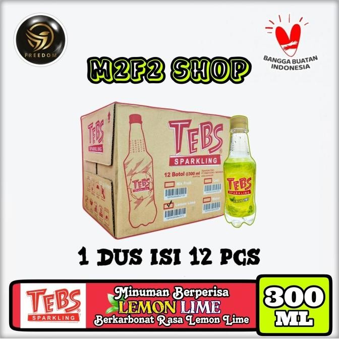 

SALE! TEBS SPARKLING SODA LEMON LIME | JERUK NIPIS BOTOL PET - 300 ML